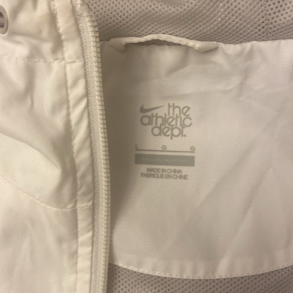 Nike White Jacket LARGE Vintage - Picture 3 of 8